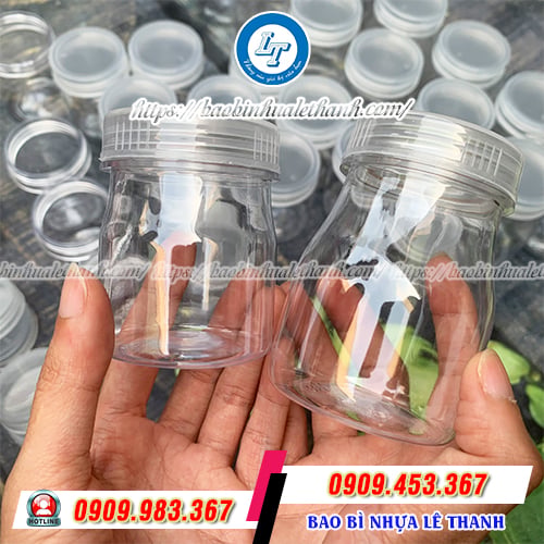 Hũ sữa chua nhựa trong suốt Hũ sữa chua nhựa trong suốt