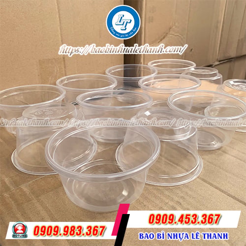 Ly nhựa đựng topping chịu nhiệt tốt Ly nhựa đựng topping chịu nhiệt tốt
