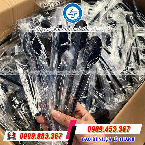 Muỗng nhựa bọc màng an toàn Muỗng nhựa bọc màng an toàn