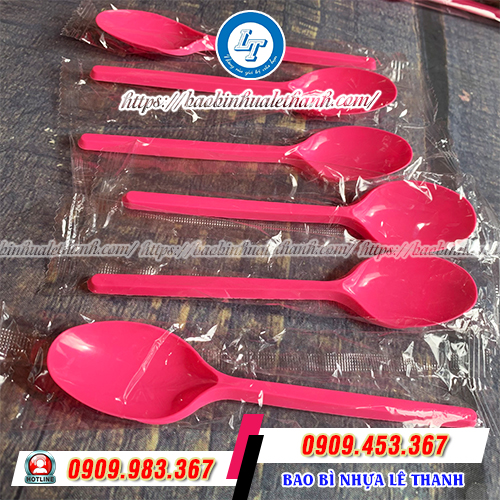 Muỗng nhựa bọc màng Muỗng nhựa bọc màng