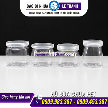 HŨ SỮA CHUA PET TRONG