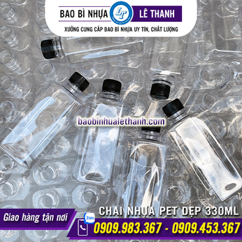 CHAI NHỰA PET DẸP 330ML