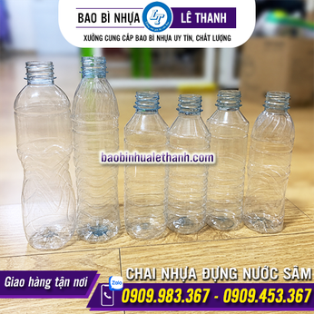 CHAI NHỰA PET ĐỰNG NƯỚC SÂM