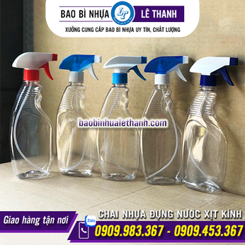 CHAI NHỰA PET ĐỰNG NƯỚC XỊT KÍNH