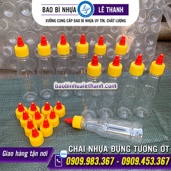 CHAI NHỰA PET ĐỰNG TƯƠNG ỚT