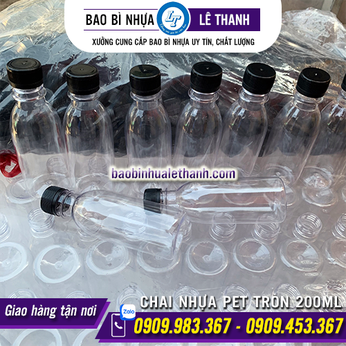 CHAI NHỰA PET TRÒN 200ML