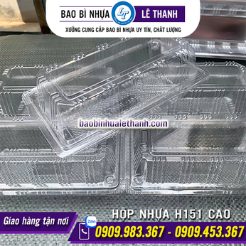 HỘP NHỰA ĐỰNG BÁNH H151 CAO