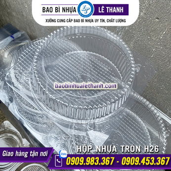 HỘP NHỰA ĐỰNG BÁNH H26