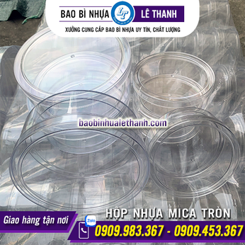 HỘP NHỰA MICA TRÒN