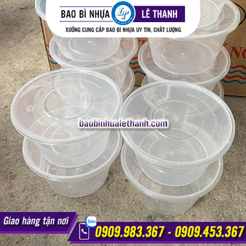 HỘP NHỰA TRÒN TRONG