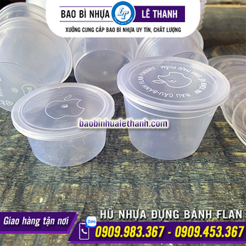 HŨ NHỰA ĐỰNG BÁNH FLAN