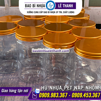 HŨ NHỰA PET NẮP NHÔM
