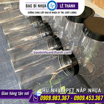 HŨ NHỰA PET NẮP NHỰA