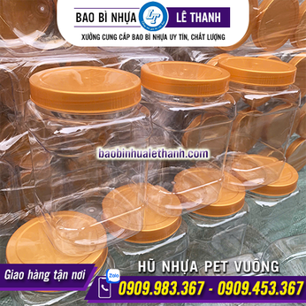 HŨ NHỰA PET VUÔNG