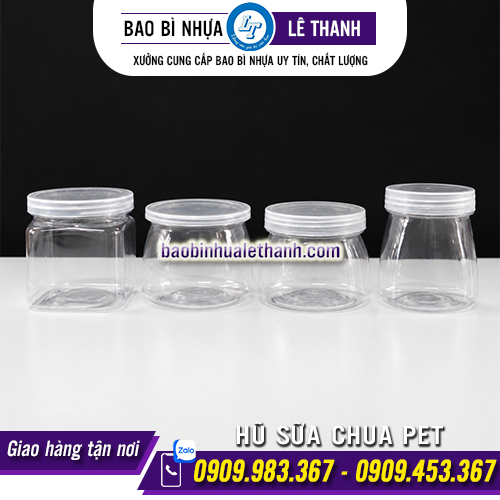 HŨ SỮA CHUA PET TRONG