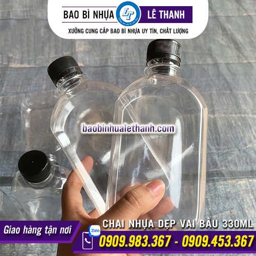CHAI NHỰA DẸP VAI BẦU 500ML