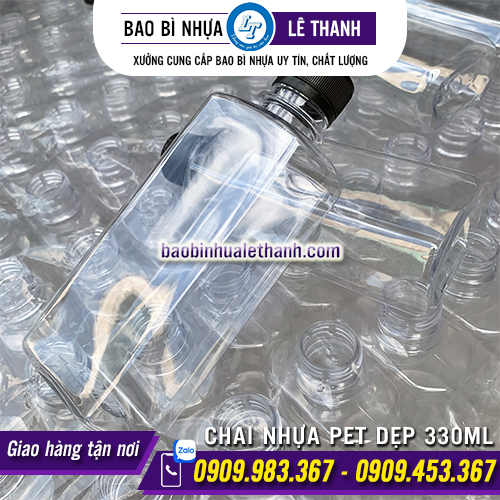 CHAI NHỰA PET DẸP 330ML