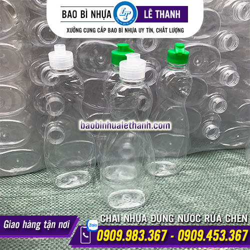 CHAI NHỰA PET ĐỰNG NƯỚC RỬA CHÉN