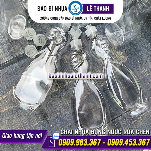 CHAI NHỰA PET ĐỰNG NƯỚC RỬA CHÉN