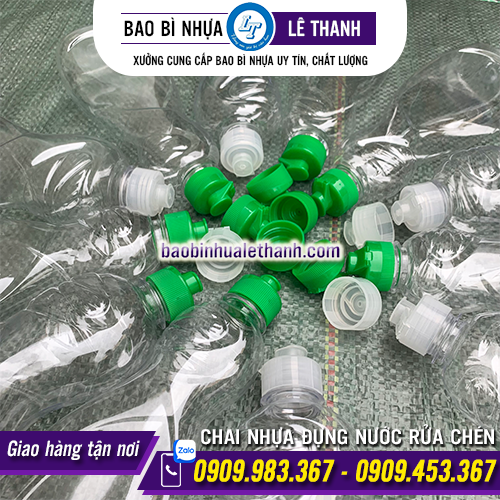 CHAI NHỰA PET ĐỰNG NƯỚC RỬA CHÉN