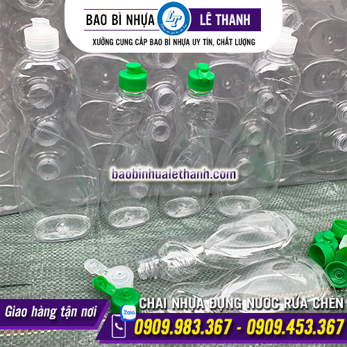 CHAI NHỰA PET ĐỰNG NƯỚC RỬA CHÉN