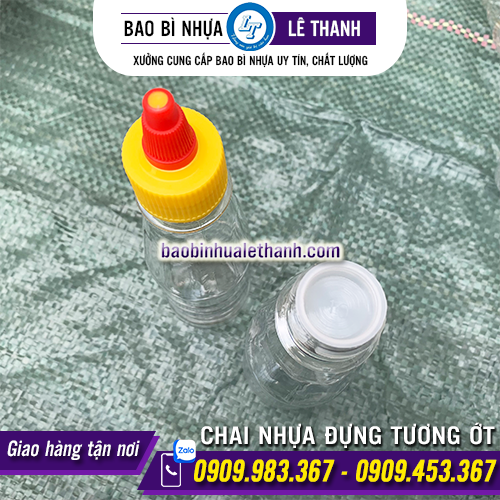 CHAI NHỰA PET ĐỰNG TƯƠNG ỚT