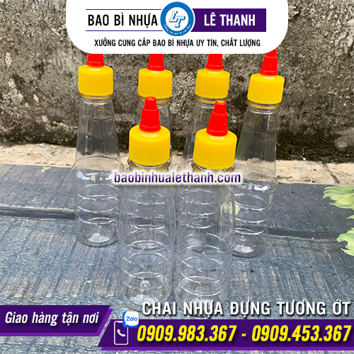 CHAI NHỰA PET ĐỰNG TƯƠNG ỚT