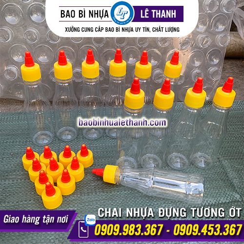 CHAI NHỰA PET ĐỰNG TƯƠNG ỚT