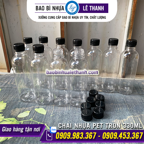 CHAI NHỰA PET TRÒN 330ML