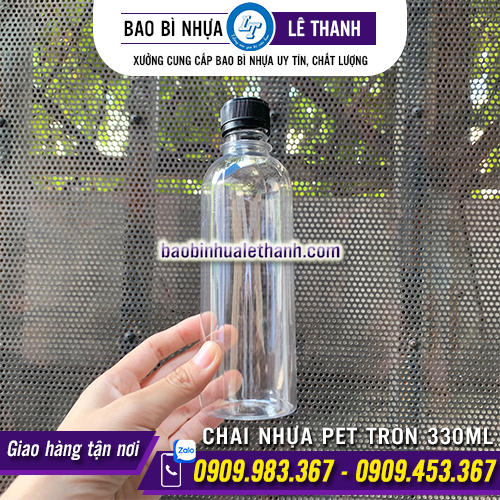 CHAI NHỰA PET TRÒN 330ML
