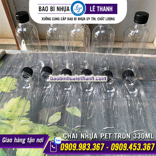 CHAI NHỰA PET TRÒN 330ML