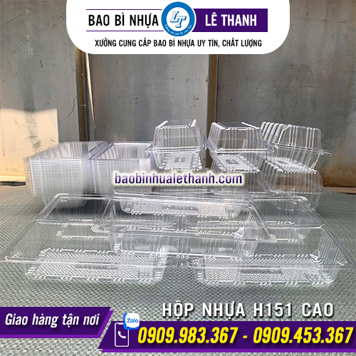 HỘP NHỰA ĐỰNG BÁNH H151 CAO