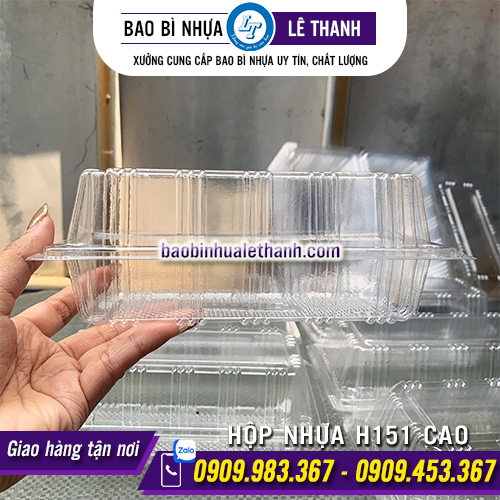 HỘP NHỰA ĐỰNG BÁNH H151 CAO