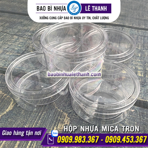 HỘP NHỰA MICA TRÒN