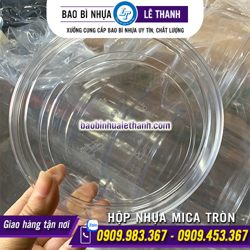 HỘP NHỰA MICA TRÒN