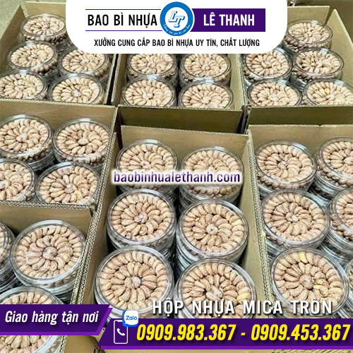 HỘP NHỰA MICA TRÒN