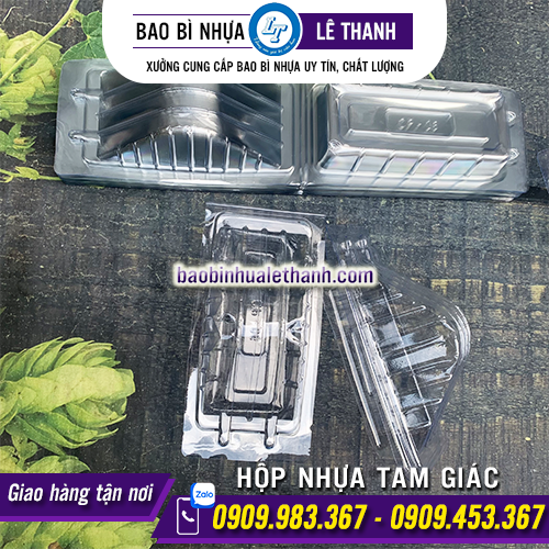 HỘP NHỰA TAM GIÁC ĐỰNG SANDWICH