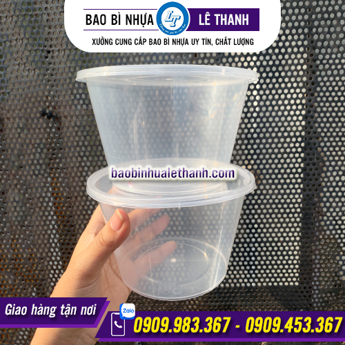 HỘP NHỰA TRÒN TRONG