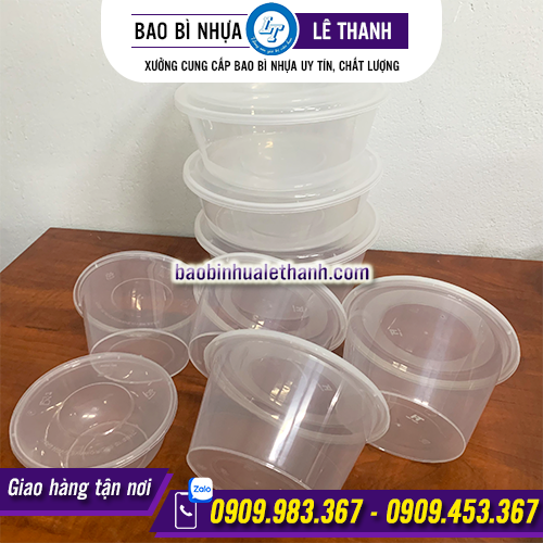 HỘP NHỰA TRÒN TRONG