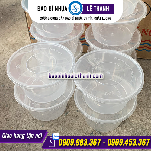 HỘP NHỰA TRÒN TRONG