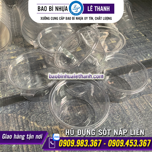 HŨ ĐỰNG SỐT NẮP LIỀN