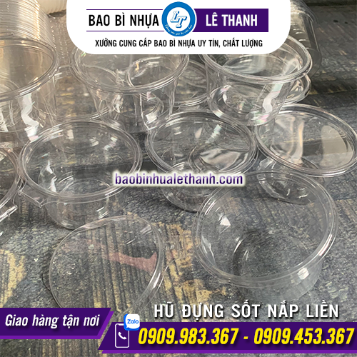 HŨ ĐỰNG SỐT NẮP LIỀN