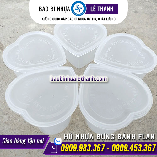 HŨ NHỰA ĐỰNG BÁNH FLAN