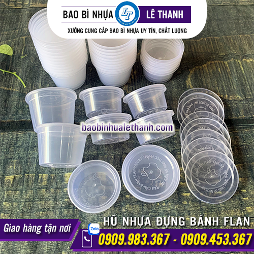 HŨ NHỰA ĐỰNG BÁNH FLAN