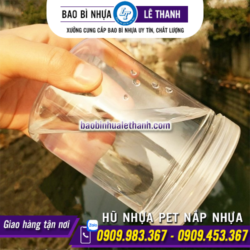 HŨ NHỰA PET NẮP NHỰA