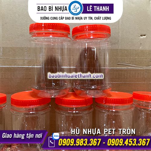 HŨ NHỰA PET TRÒN