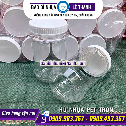 HŨ NHỰA PET TRÒN