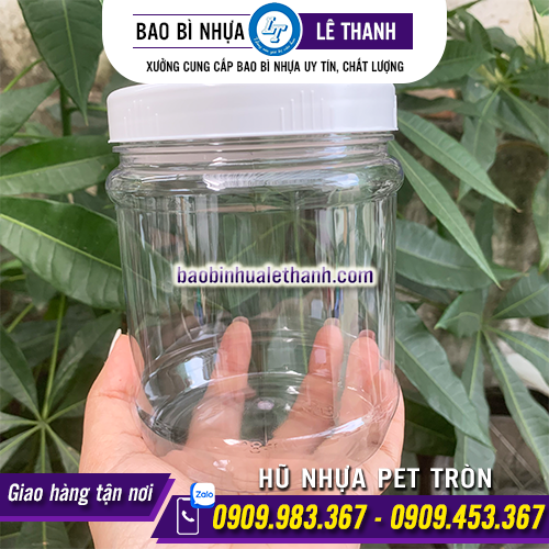 HŨ NHỰA PET TRÒN