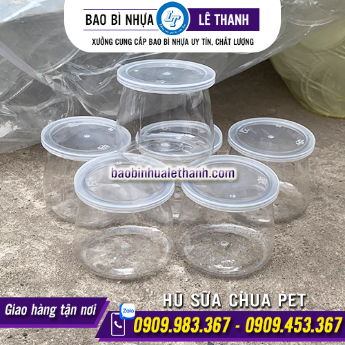 HŨ SỮA CHUA PET TRONG