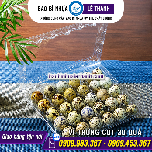 VỈ ĐỰNG TRỨNG CÚT 30 QUẢ